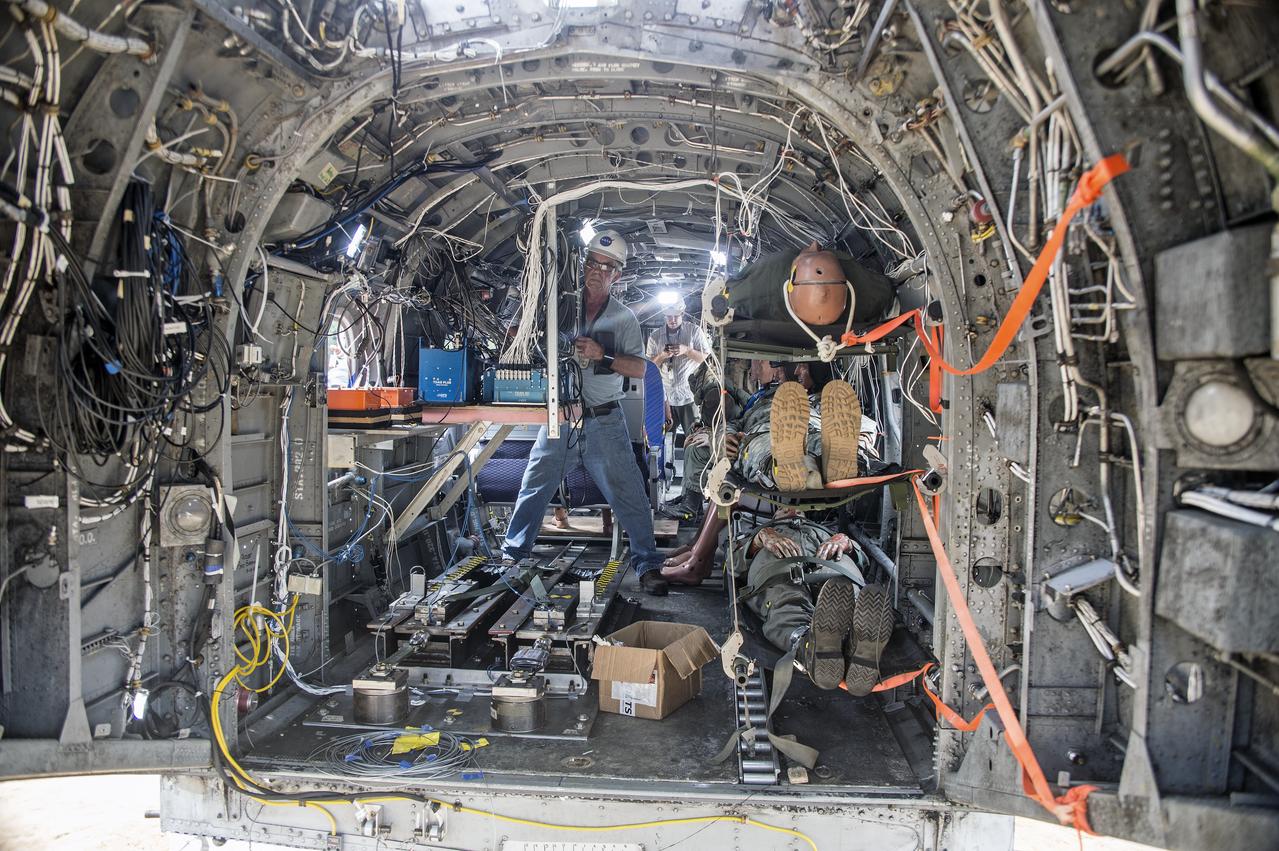 (TRACT) Transport Rotorcraft Aircraft Testbed: Helicopter airframe drop test at NASA Langley's Landing and Impact Research Facility (LandIR) 