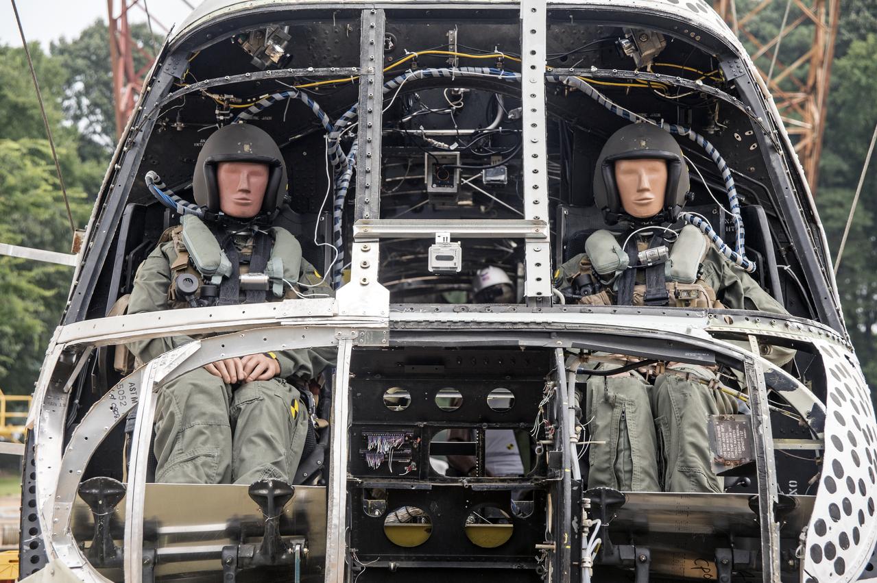 (TRACT) Transport Rotorcraft Aircraft Testbed: Helicopter airframe drop test at NASA Langley's Landing and Impact Research Facility (LandIR) 