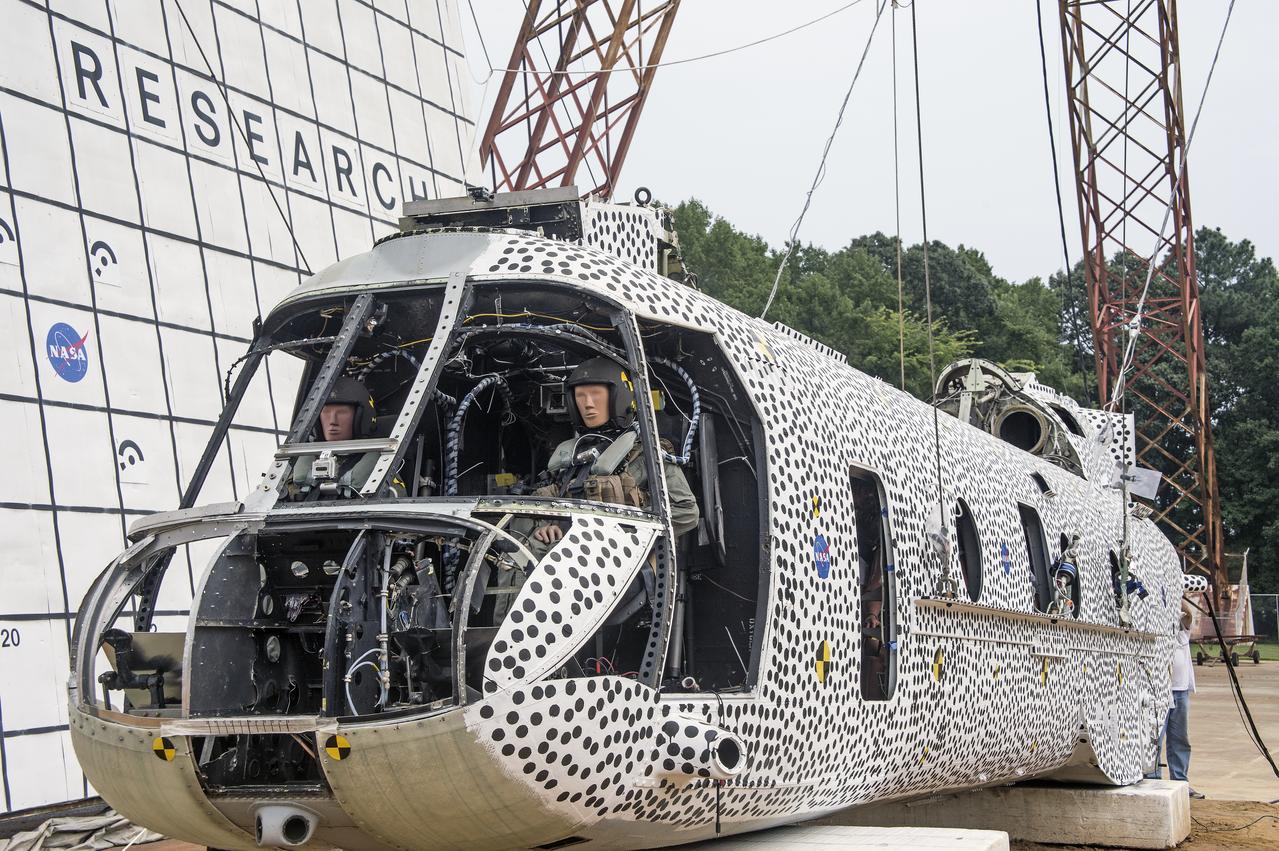 (TRACT) Transport Rotorcraft Aircraft Testbed: Helicopter airframe drop test at NASA Langley's Landing and Impact Research Facility (LandIR) 