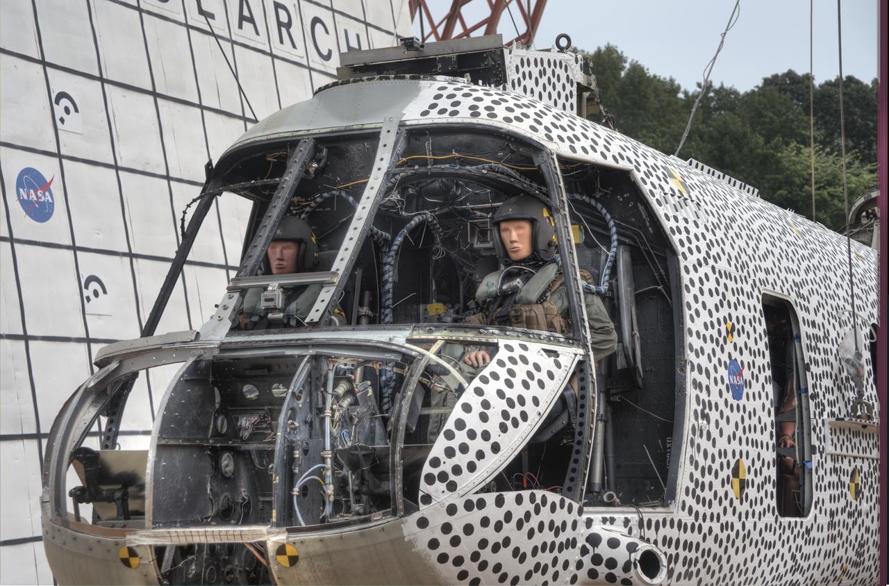 (TRACT) Transport Rotorcraft Aircraft Testbed: Helicopter airframe drop test at NASA Langley's Landing and Impact Research Facility (LandIR) 