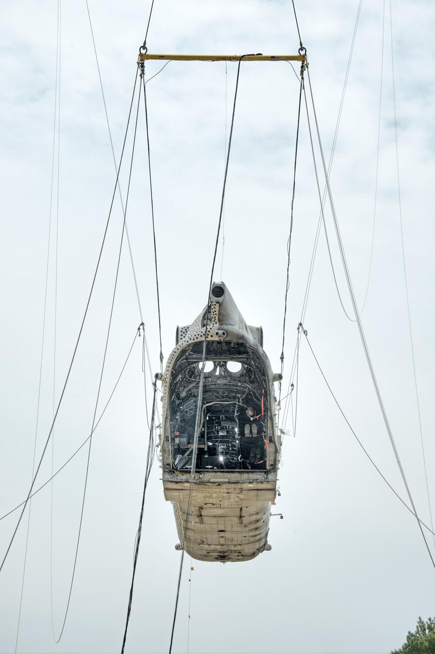 (TRACT) Transport Rotorcraft Aircraft Testbed: Helicopter airframe drop test at NASA Langley's Landing and Impact Research Facility (LandIR) 