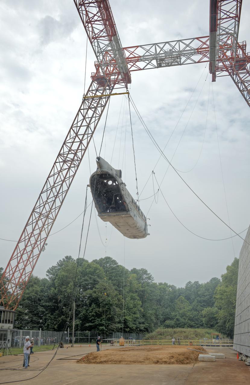 (TRACT) Transport Rotorcraft Aircraft Testbed: Helicopter airframe drop test at NASA Langley's Landing and Impact Research Facility (LandIR) 