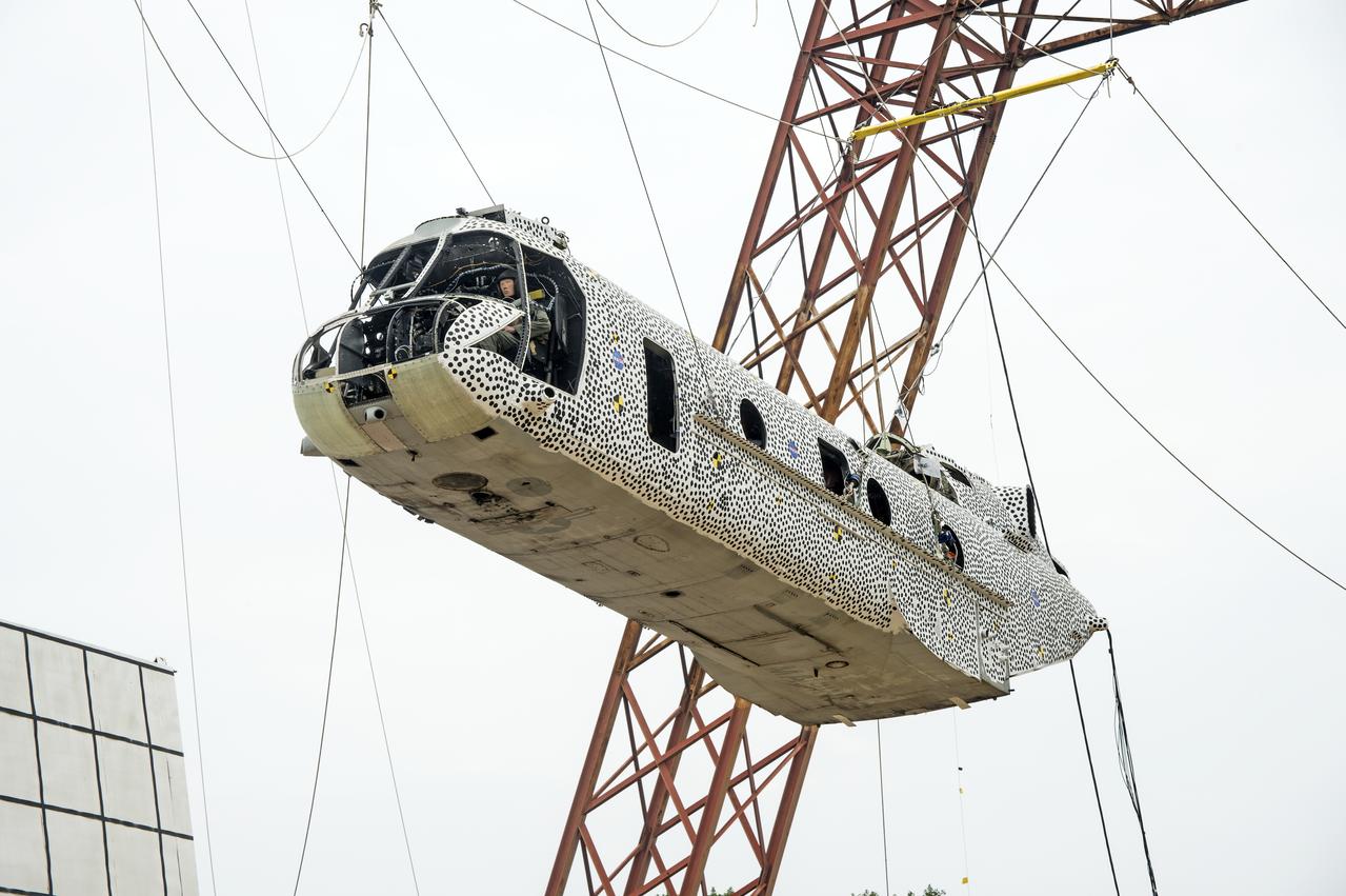 (TRACT) Transport Rotorcraft Aircraft Testbed: Helicopter airframe drop test at NASA Langley's Landing and Impact Research Facility (LandIR) 