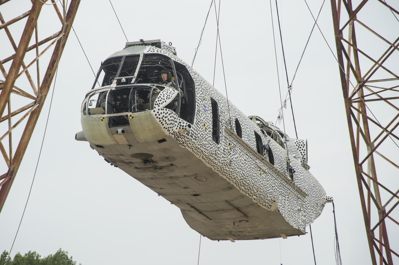 (TRACT) Transport Rotorcraft Aircraft Testbed: Helicopter airframe drop test at NASA Langley's Landing and Impact Research Facility (LandIR) 