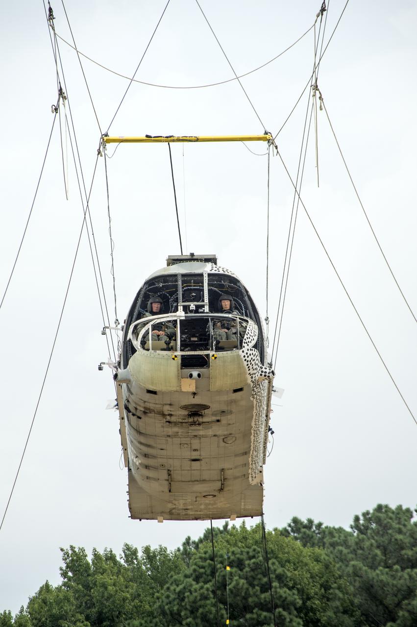 (TRACT) Transport Rotorcraft Aircraft Testbed: Helicopter airframe drop test at NASA Langley's Landing and Impact Research Facility (LandIR) 