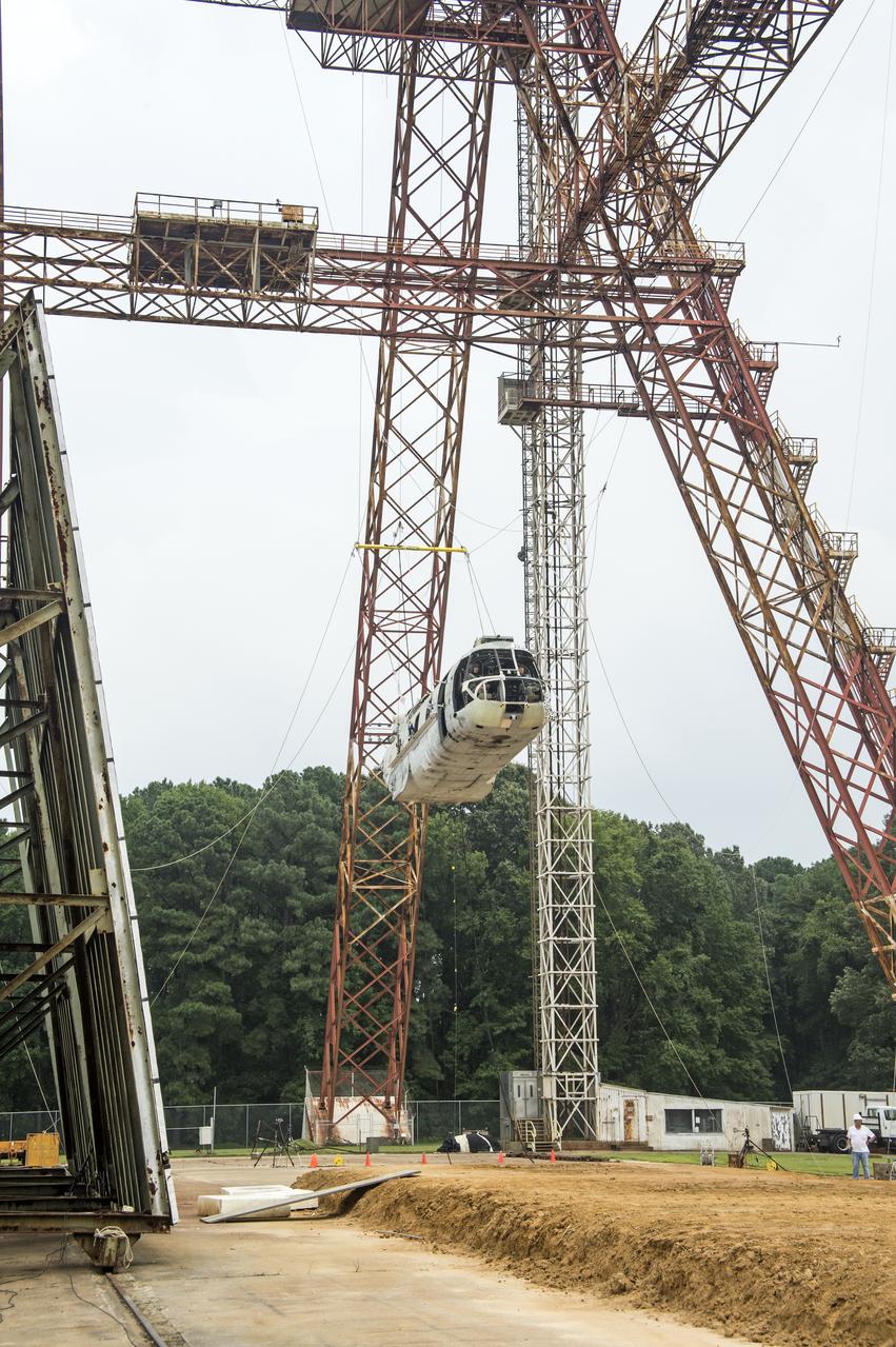 (TRACT) Transport Rotorcraft Aircraft Testbed: Helicopter airframe drop test at NASA Langley's Landing and Impact Research Facility (LandIR) 