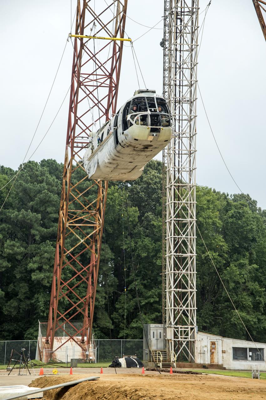 (TRACT) Transport Rotorcraft Aircraft Testbed: Helicopter airframe drop test at NASA Langley's Landing and Impact Research Facility (LandIR) 