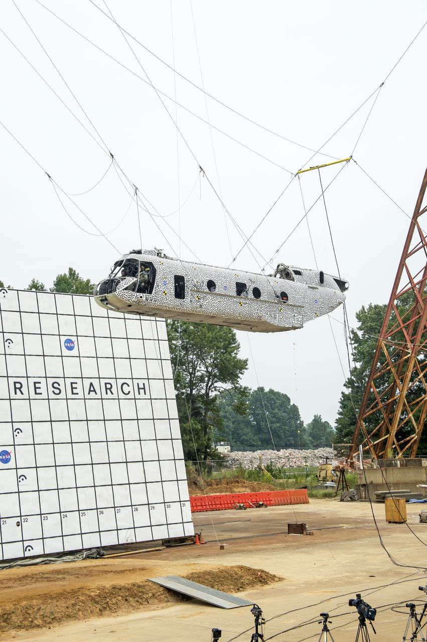 (TRACT) Transport Rotorcraft Aircraft Testbed: Helicopter airframe drop test at NASA Langley's Landing and Impact Research Facility (LandIR) 