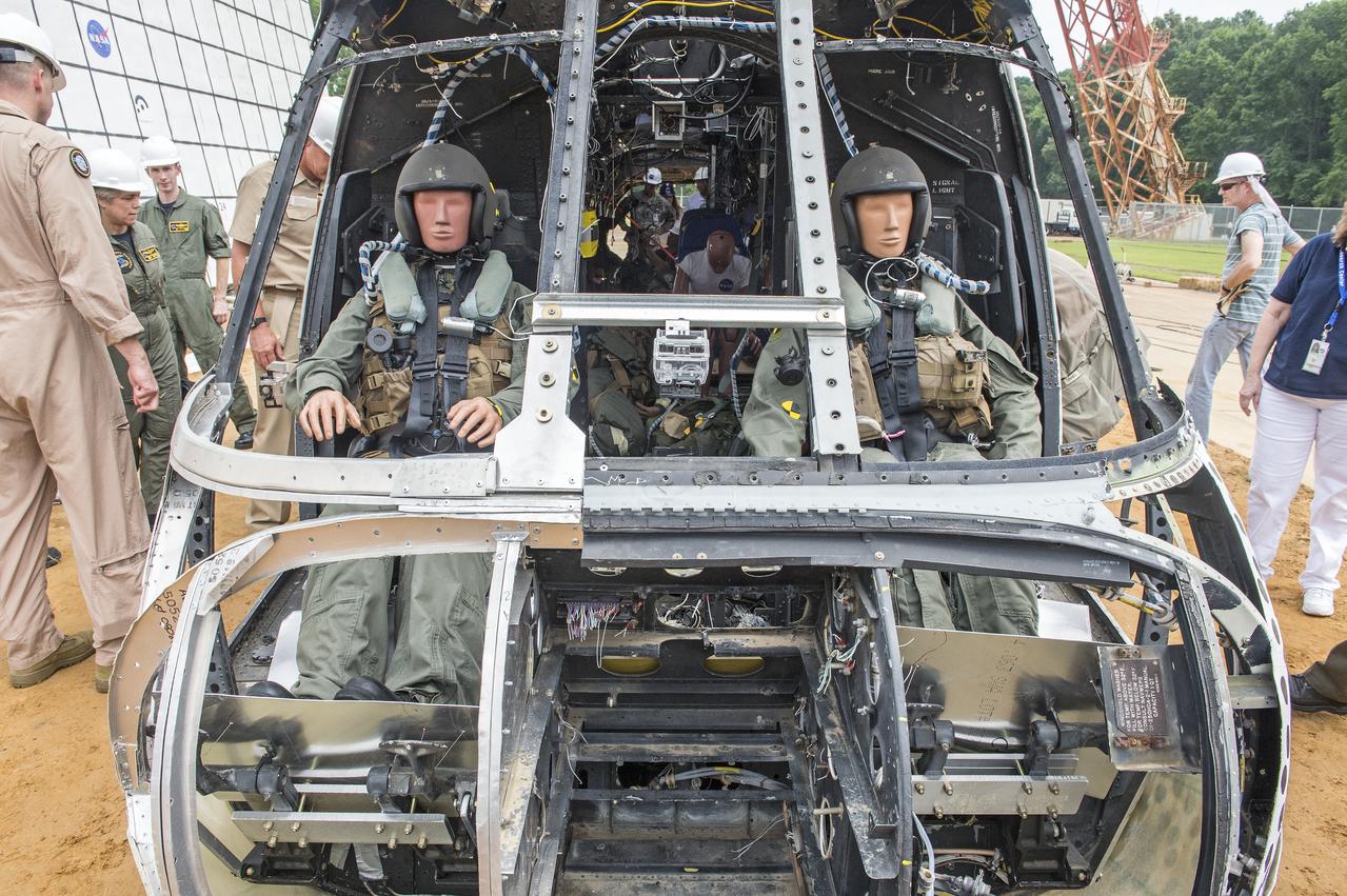 (TRACT) Transport Rotorcraft Aircraft Testbed: Helicopter airframe drop test at NASA Langley's Landing and Impact Research Facility (LandIR) 