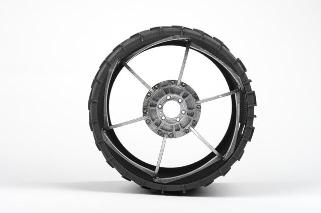 NASA image: Mars Curiosity Wheel Mock-up