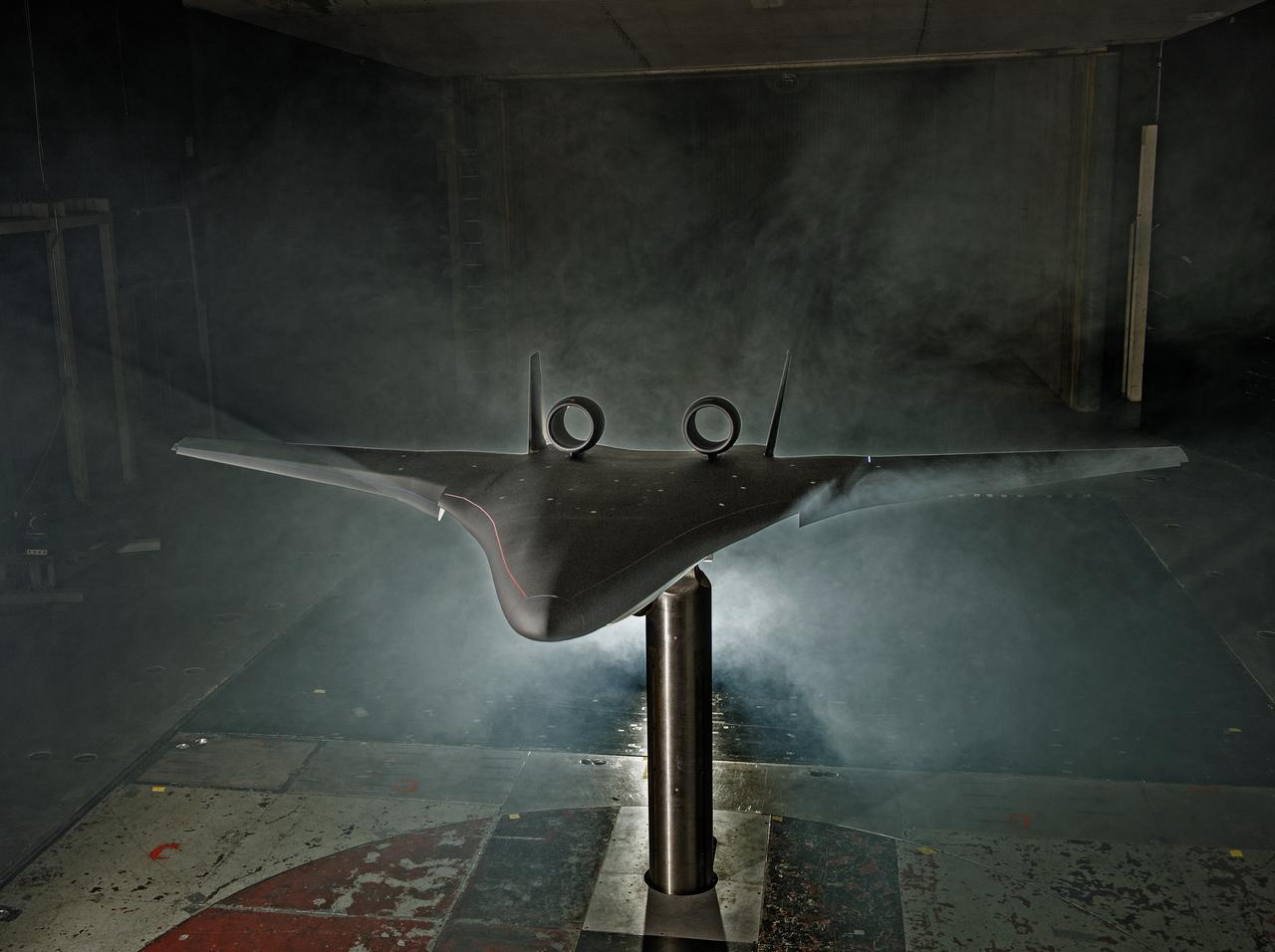 Hybrid Wing Body Particle Image Velocimetry Test in LaRC 14x22 Foot Tunnel: PIV measurement of HWB-N2A model in Langley 14x22 Foot Tunnel 