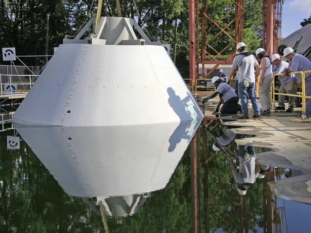 NASA image: The Orion Test Capsule at NASA's Langley Research Center's Hydro