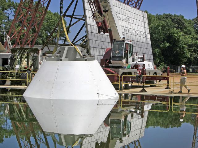 NASA image: The Orion Test Capsule at NASA's Langley Research Center's Hydro