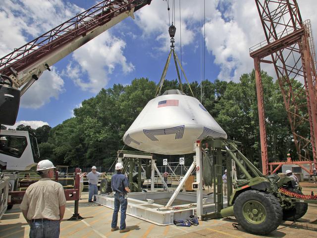 NASA image: The Orion Test Capsule at NASA's Langley Research Center's Hydro