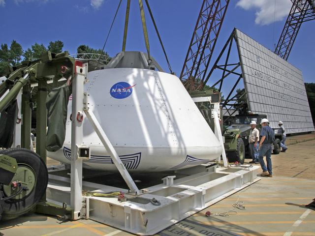 NASA image: The Orion Test Capsule at NASA's Langley Research Center's Hydro
