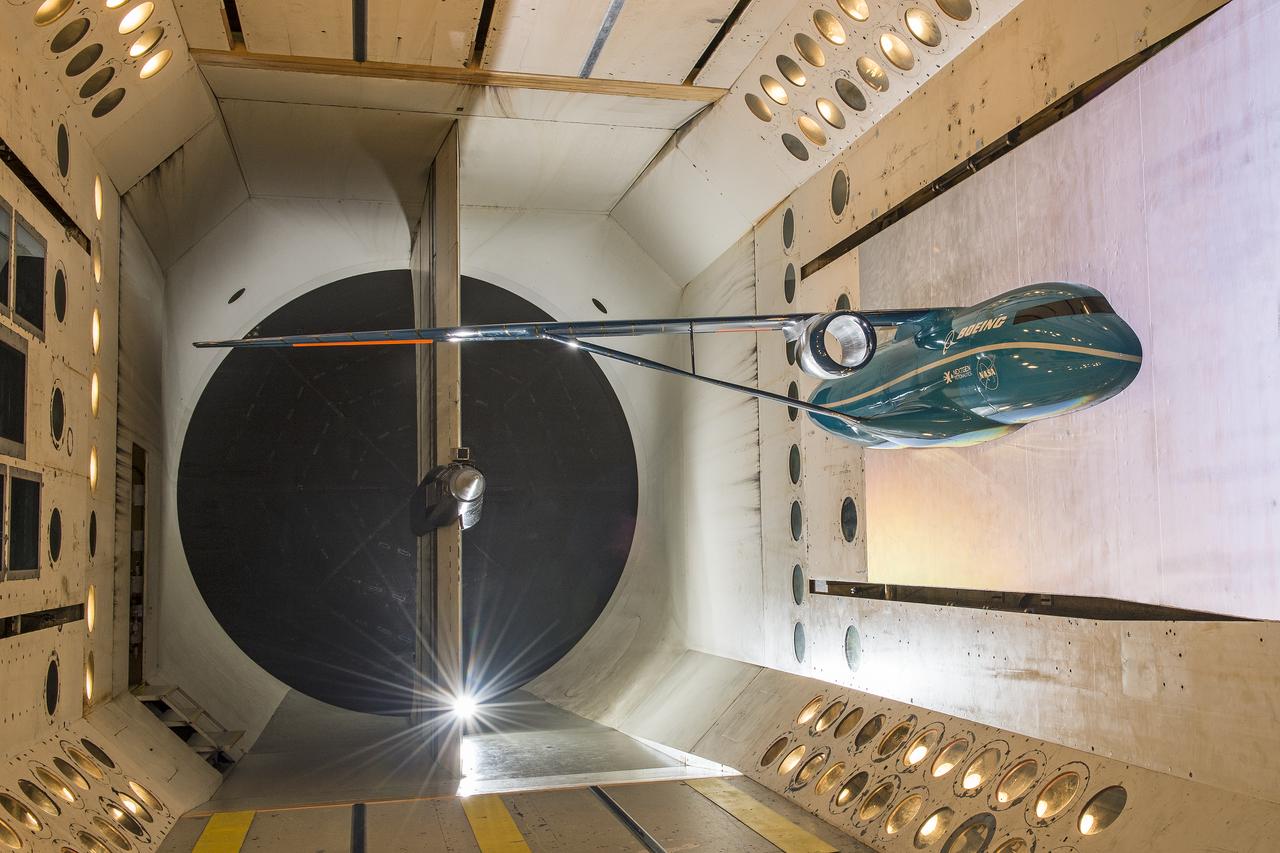 Boeing Subsonic Ultra Green Aircraft Research (SUGAR) Subsonic Fixed Wing in the (TDT) 16 Foot Transonic Dynamics Tunnel facility 648 