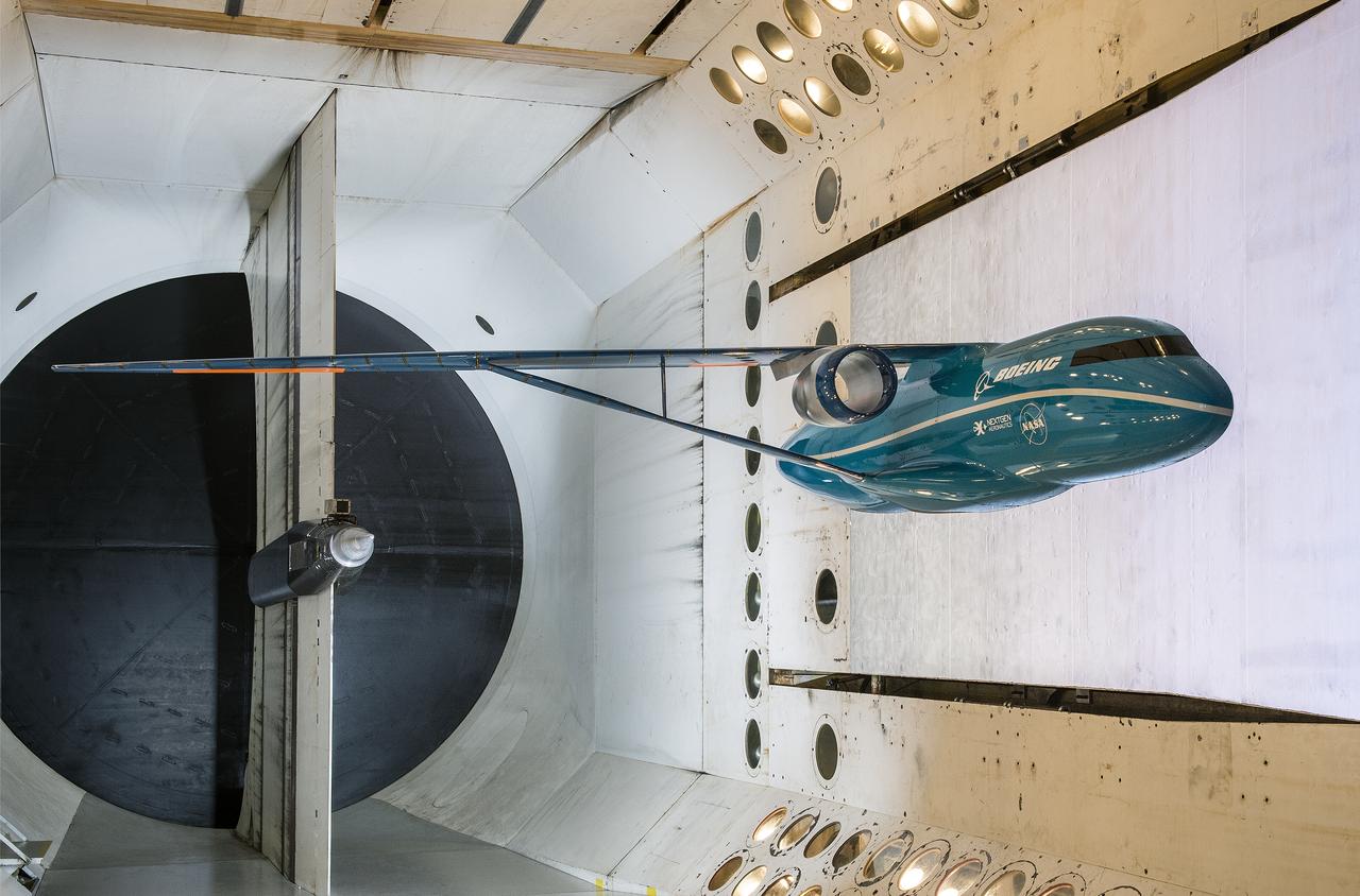 Boeing Subsonic Ultra Green Aircraft Research (SUGAR) Subsonic Fixed Wing in the (TDT) 16 Foot Transonic Dynamics Tunnel facility 648 