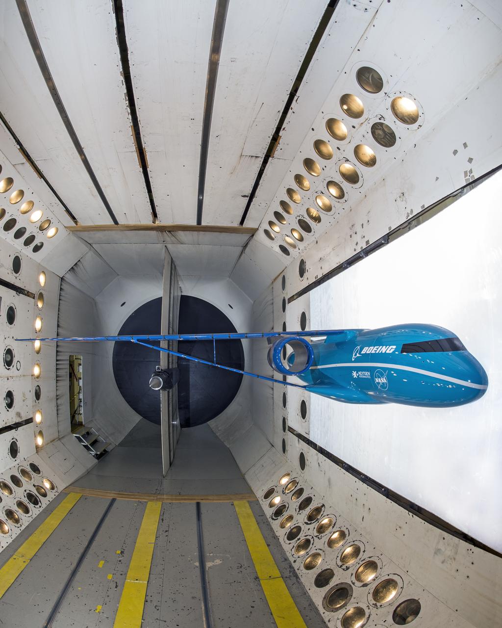 Boeing Subsonic Ultra Green Aircraft Research (SUGAR) Subsonic Fixed Wing in the (TDT) 16 Foot Transonic Dynamics Tunnel facility 648 
