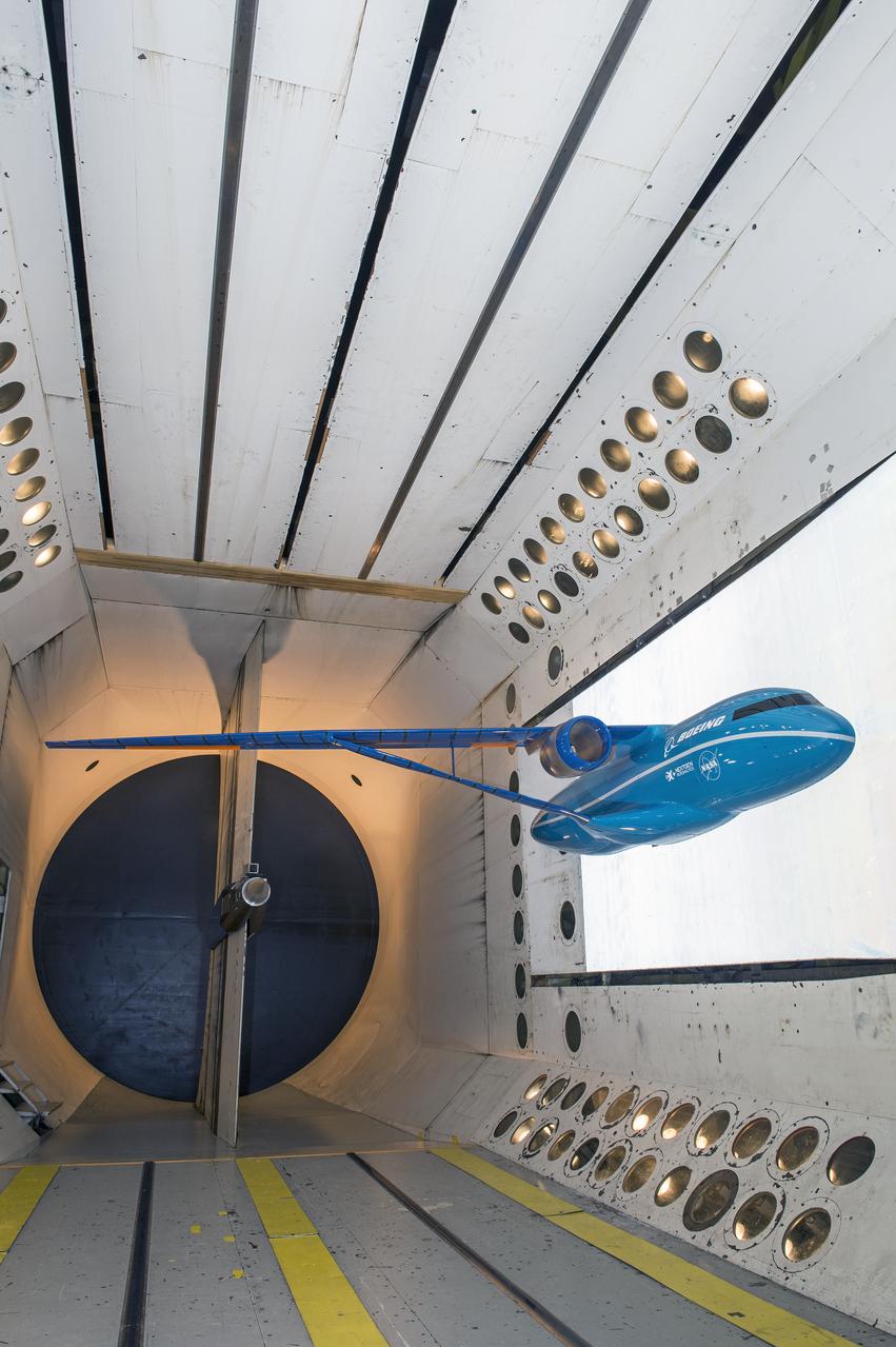 Boeing Subsonic Ultra Green Aircraft Research (SUGAR) Subsonic Fixed Wing in the (TDT) 16 Foot Transonic Dynamics Tunnel facility 648 