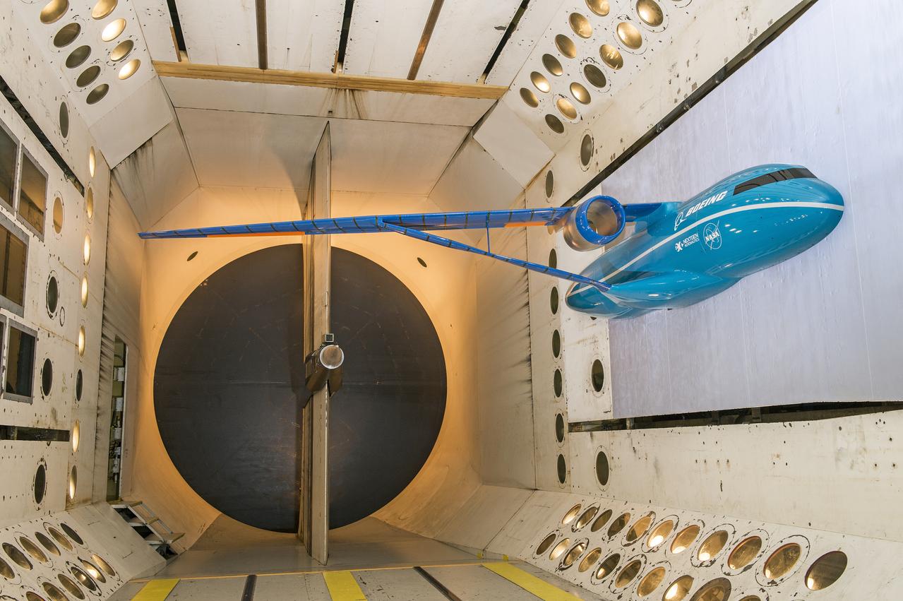 Boeing Subsonic Ultra Green Aircraft Research (SUGAR) Subsonic Fixed Wing in the (TDT) 16 Foot Transonic Dynamics Tunnel facility 648 