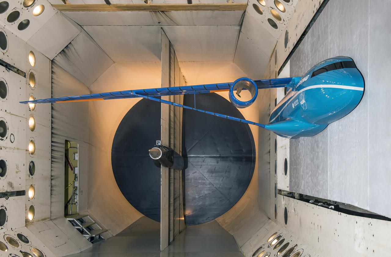 Boeing Subsonic Ultra Green Aircraft Research (SUGAR) Subsonic Fixed Wing in the (TDT) 16 Foot Transonic Dynamics Tunnel facility 648 