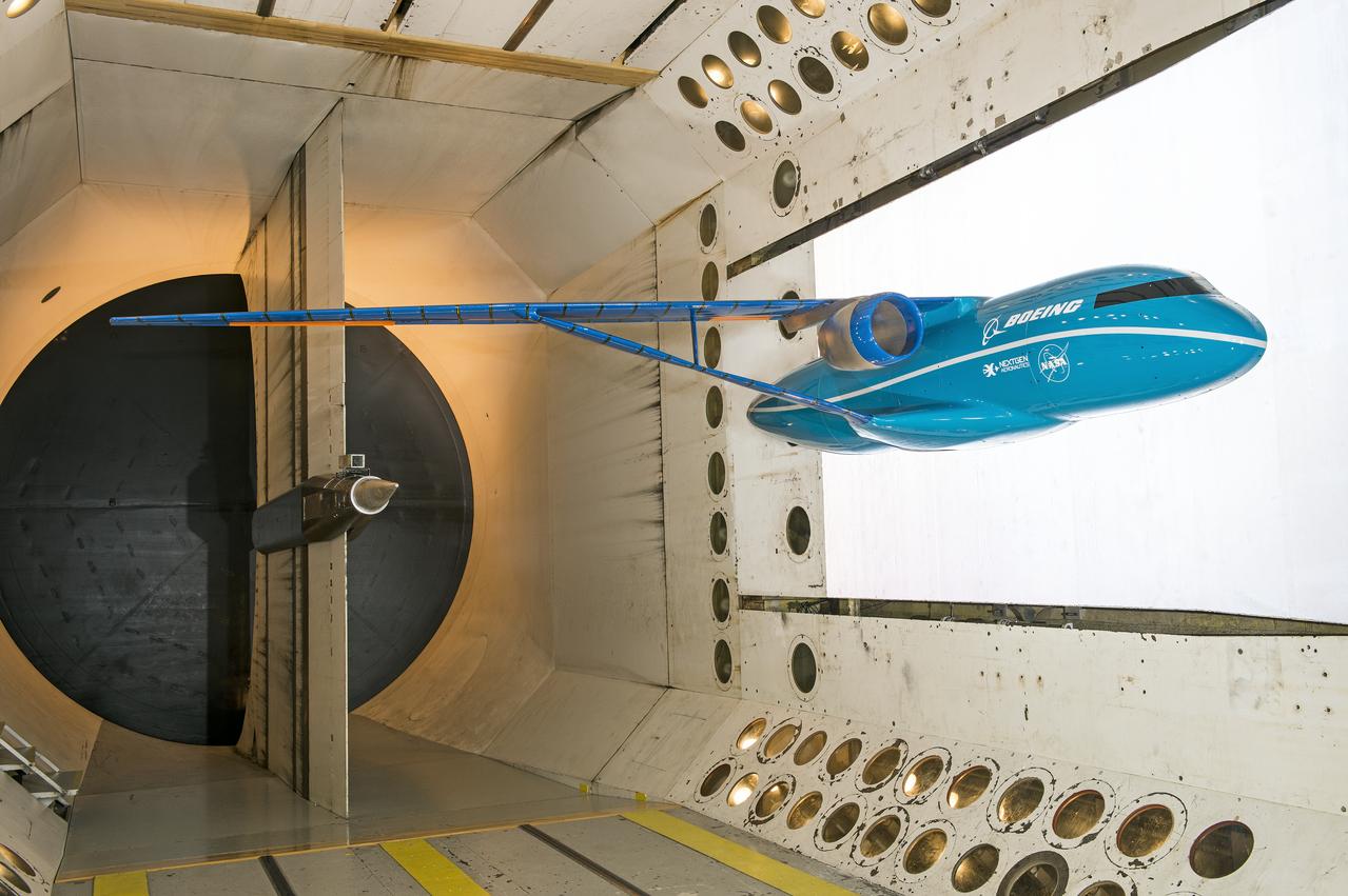 Boeing Subsonic Ultra Green Aircraft Research (SUGAR) Subsonic Fixed Wing in the (TDT) 16 Foot Transonic Dynamics Tunnel facility 648 
