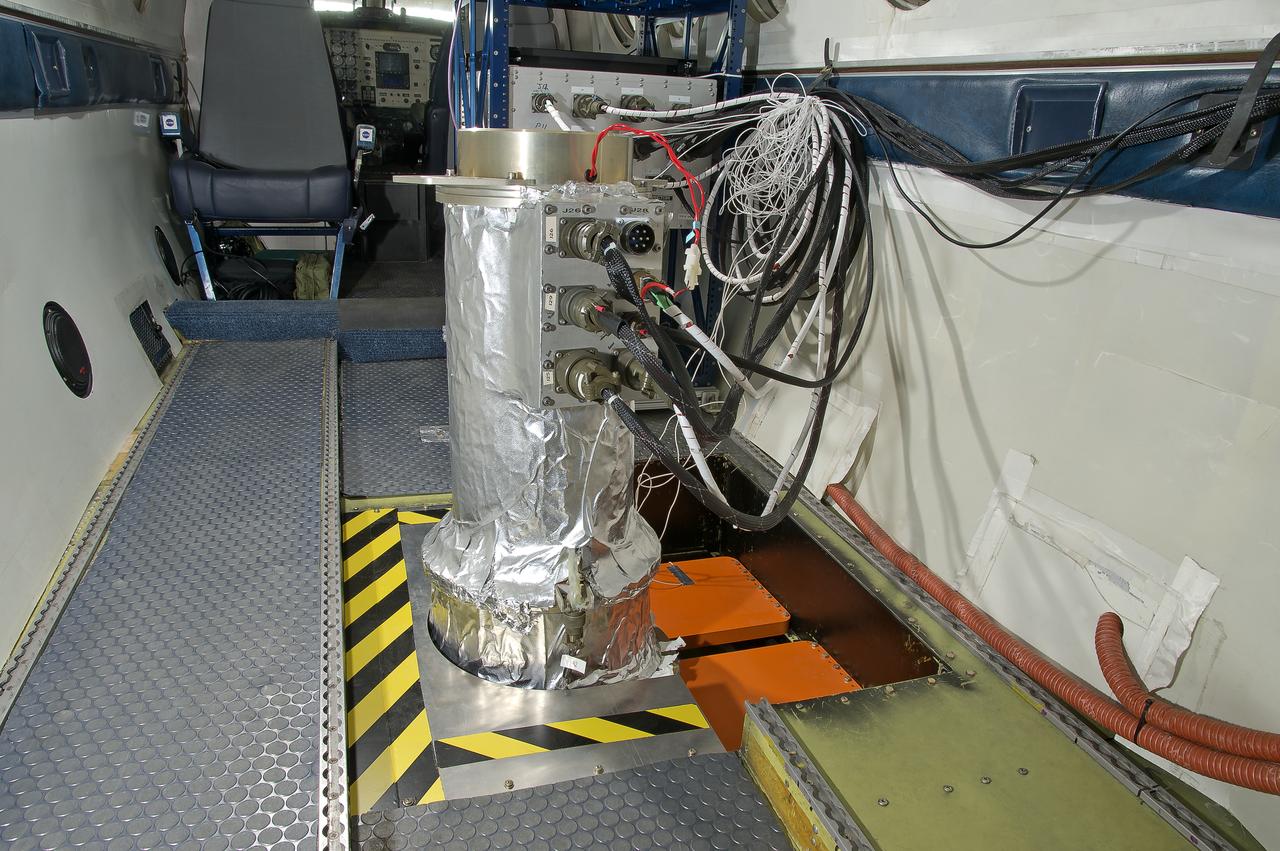  SLAP instrument installed in forward nadir portal; view looking forward