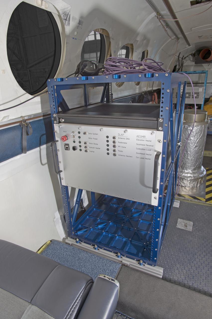 SLAP control unit installed in forward Welch rack; view looking aft