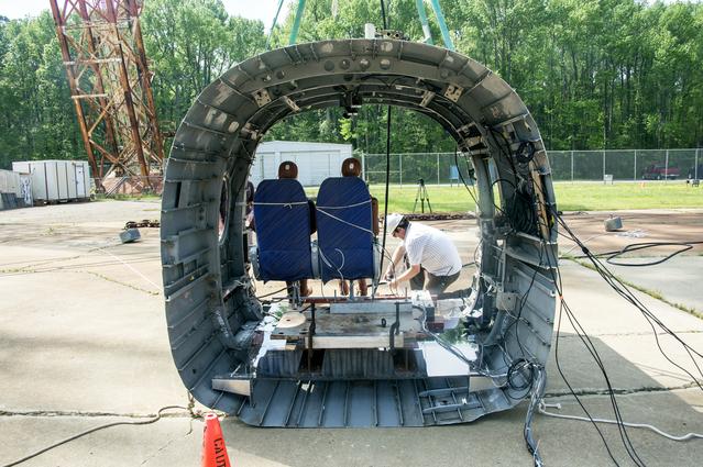 NASA image: TRACT 2 Frame Drop Test AT NASA Langley Research Center's Landin