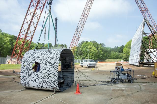 NASA image: TRACT 2 Frame Drop Test AT NASA Langley Research Center's Landin