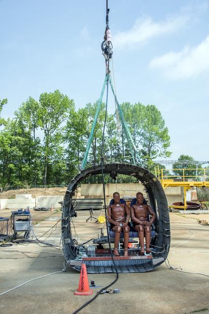 NASA image: TRACT 2 Frame Drop Test AT NASA Langley Research Center's Landin
