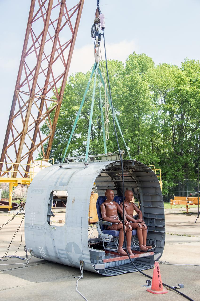  TRACT 2 Frame Drop Test AT NASA Langley Research Center's Landing and Impact Research (LandIR) Facility