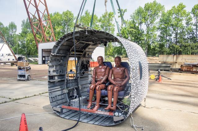 NASA image: TRACT 2 Frame Drop Test AT NASA Langley Research Center's Landin