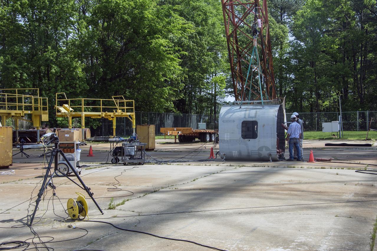  TRACT 2 Frame Drop Test AT NASA Langley Research Center's Landing and Impact Research (LandIR) Facility
