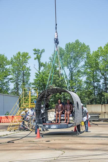 NASA image: TRACT 2 Frame Drop Test AT NASA Langley Research Center's Landin