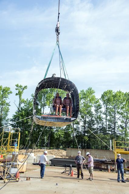 NASA image: TRACT 2 Frame Drop Test AT NASA Langley Research Center's Landin