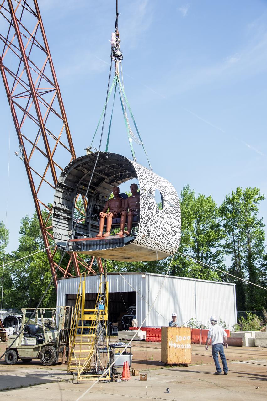  TRACT 2 Frame Drop Test AT NASA Langley Research Center's Landing and Impact Research (LandIR) Facility