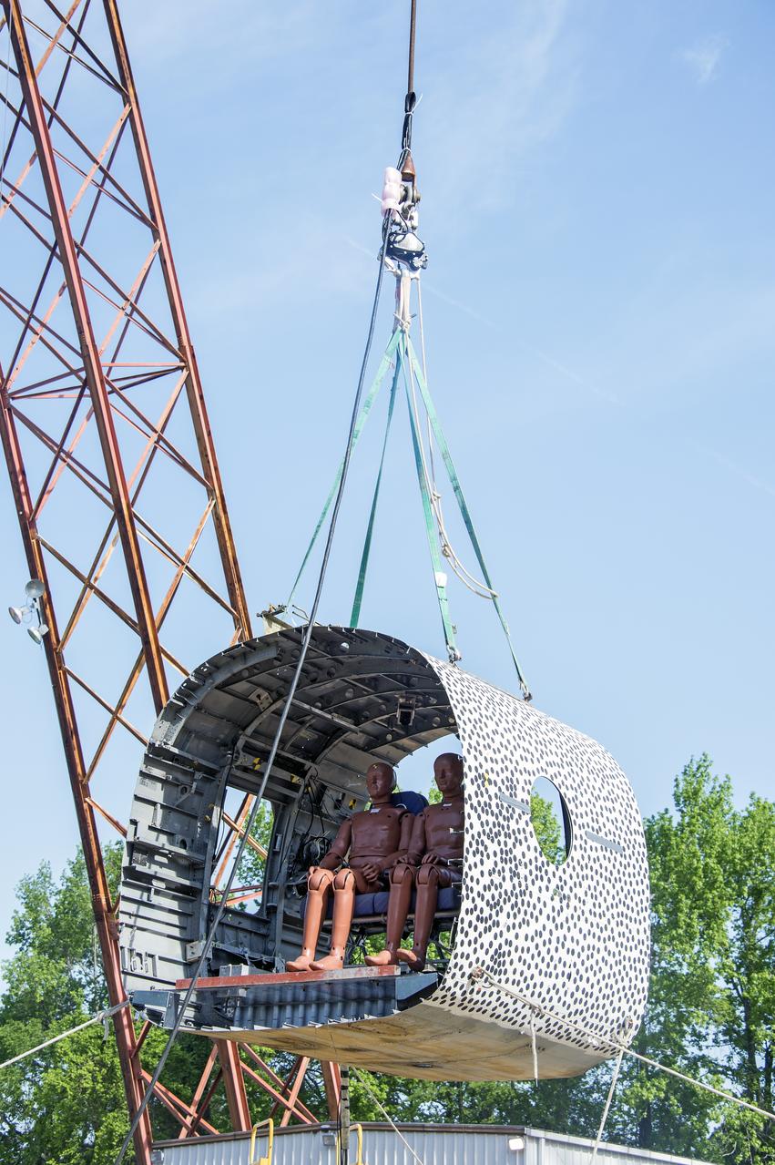  TRACT 2 Frame Drop Test AT NASA Langley Research Center's Landing and Impact Research (LandIR) Facility