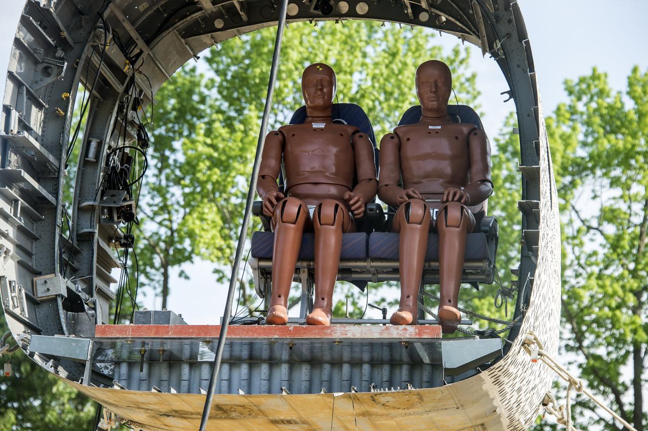  TRACT 2 Frame Drop Test AT NASA Langley Research Center's Landing and Impact Research (LandIR) Facility