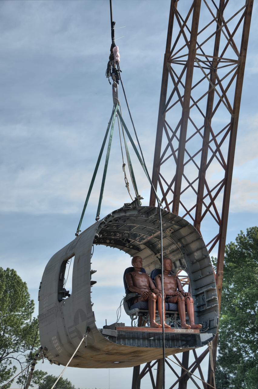  TRACT 2 Frame Drop Test AT NASA Langley Research Center's Landing and Impact Research (LandIR) Facility