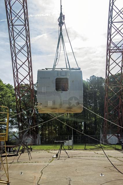 NASA image: TRACT 2 Frame Drop Test AT NASA Langley Research Center's Landin
