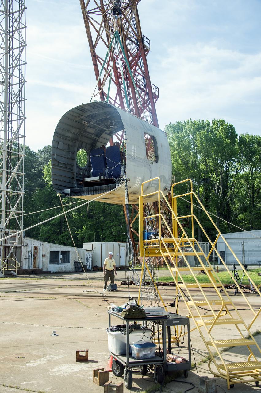  TRACT 2 Frame Drop Test AT NASA Langley Research Center's Landing and Impact Research (LandIR) Facility