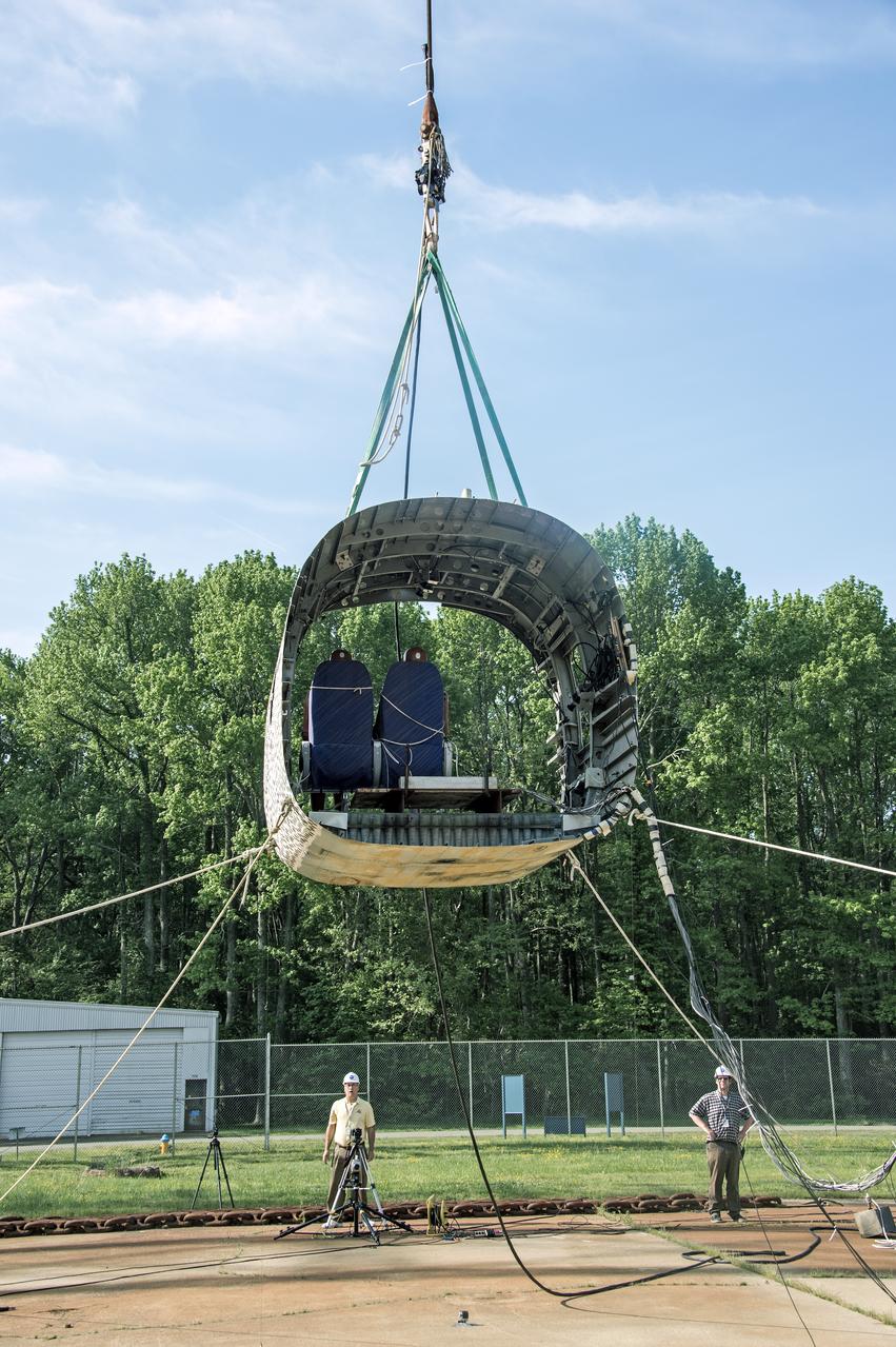  TRACT 2 Frame Drop Test AT NASA Langley Research Center's Landing and Impact Research (LandIR) Facility