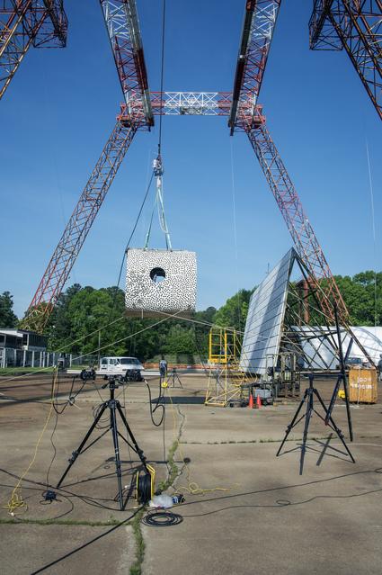NASA image: TRACT 2 Frame Drop Test AT NASA Langley Research Center's Landin