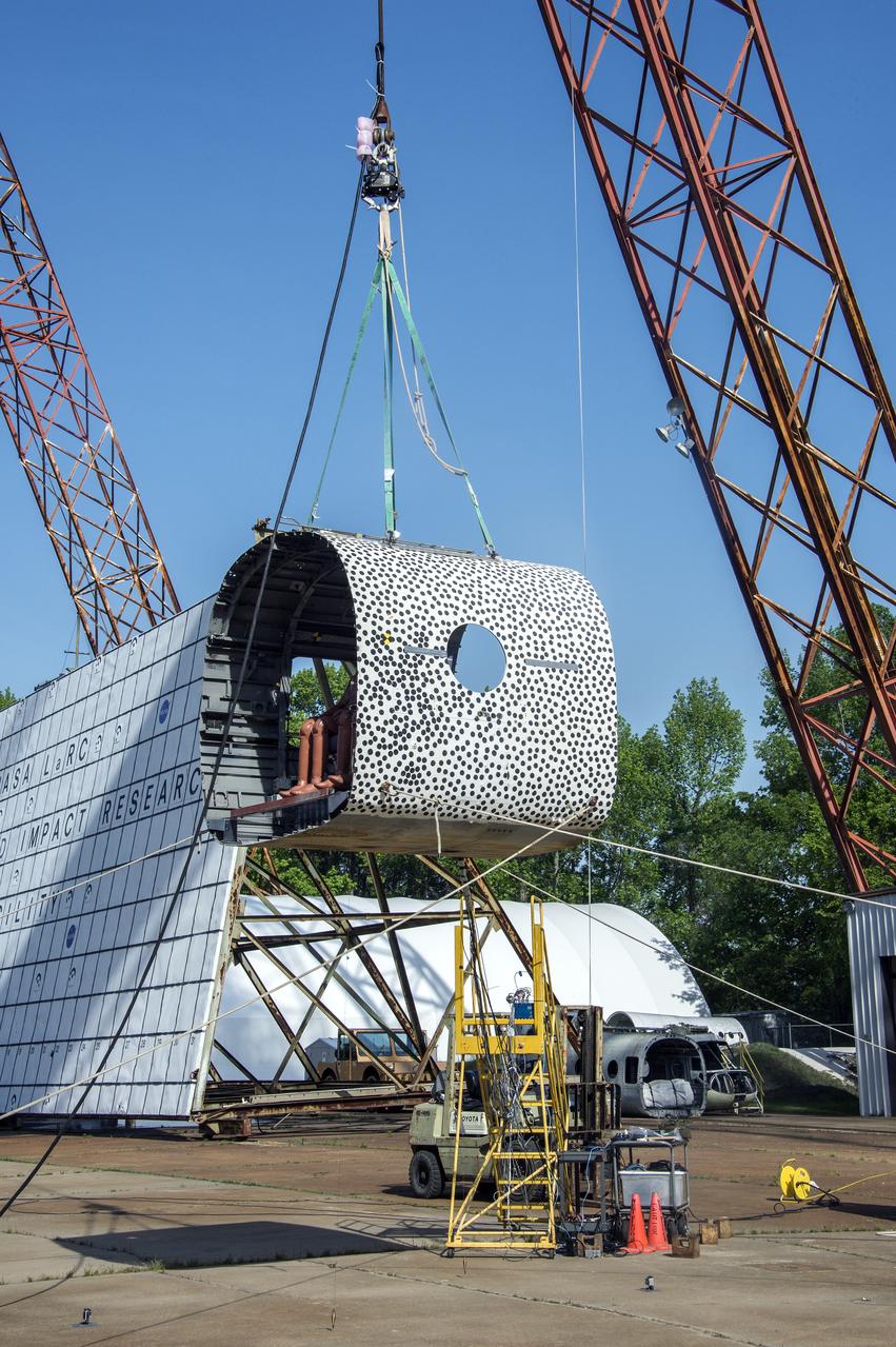  TRACT 2 Frame Drop Test AT NASA Langley Research Center's Landing and Impact Research (LandIR) Facility