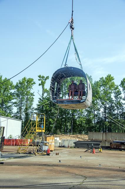 NASA image: TRACT 2 Frame Drop Test AT NASA Langley Research Center's Landin
