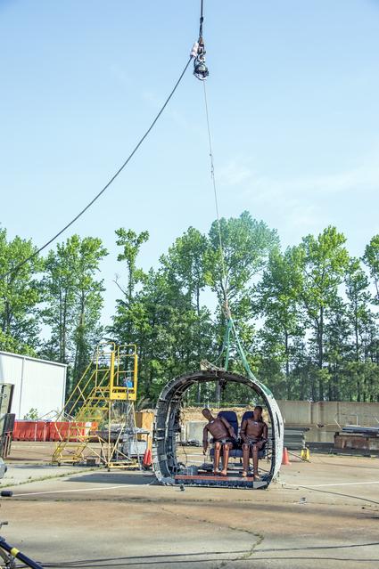 NASA image: TRACT 2 Frame Drop Test AT NASA Langley Research Center's Landin