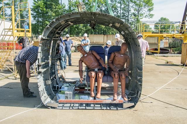 NASA image: TRACT 2 Frame Drop Test AT NASA Langley Research Center's Landin