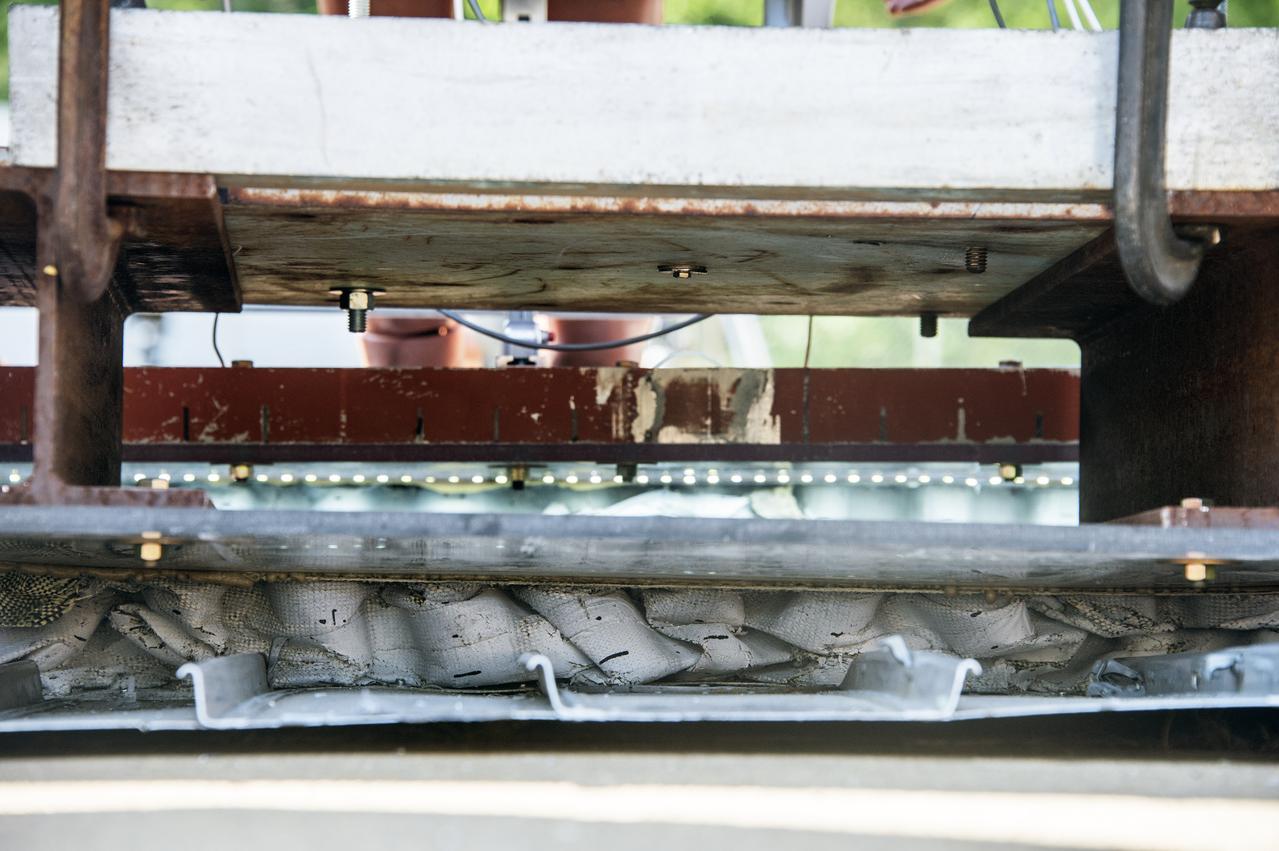 (Tract)2 Transport Rotorcraft Airframe Crash Testbed; Full Frame Drop Test: rotary wing crash worthiness, impact research at NASA Langley Research Center's Landing and Impact Research (LandIR) Facility   Building 1297