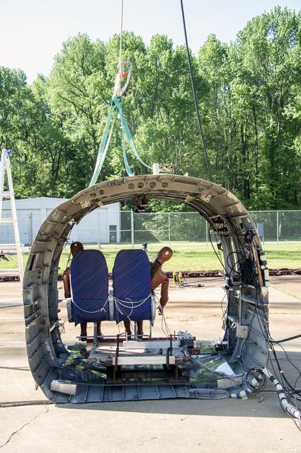 NASA image: TRACT 2 Frame Drop Test AT NASA Langley Research Center's Landin